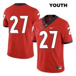 Youth Georgia Bulldogs NCAA #27 Eric Stokes Nike Stitched Red Legend Authentic No Name College Football Jersey CWH6654AC